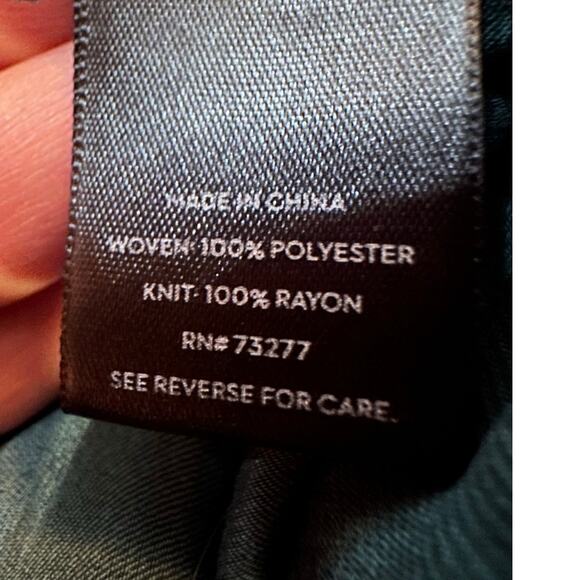 Simply Vera Vera Wang Women’s Long Sleeve Tunic Top Emerald Green Size XL - Picture 6 of 7